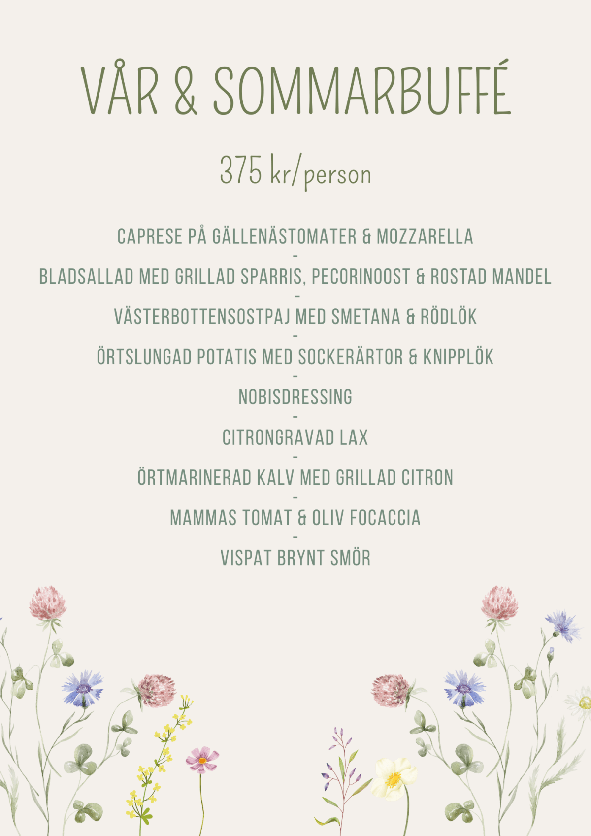Vår & sommarbuffé